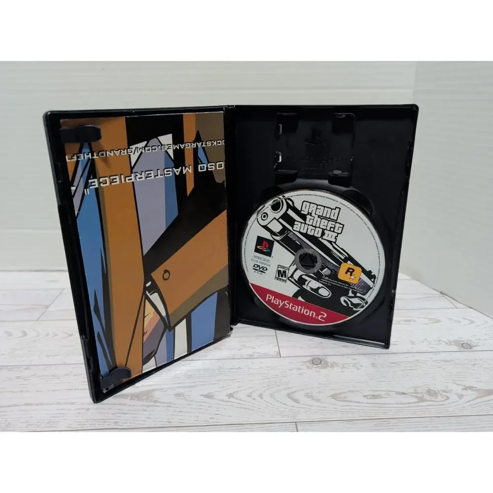 Grand Theft Auto III GTA 3 (PlayStation 2 PS2) Black Label CIB COMPLETE with MAP